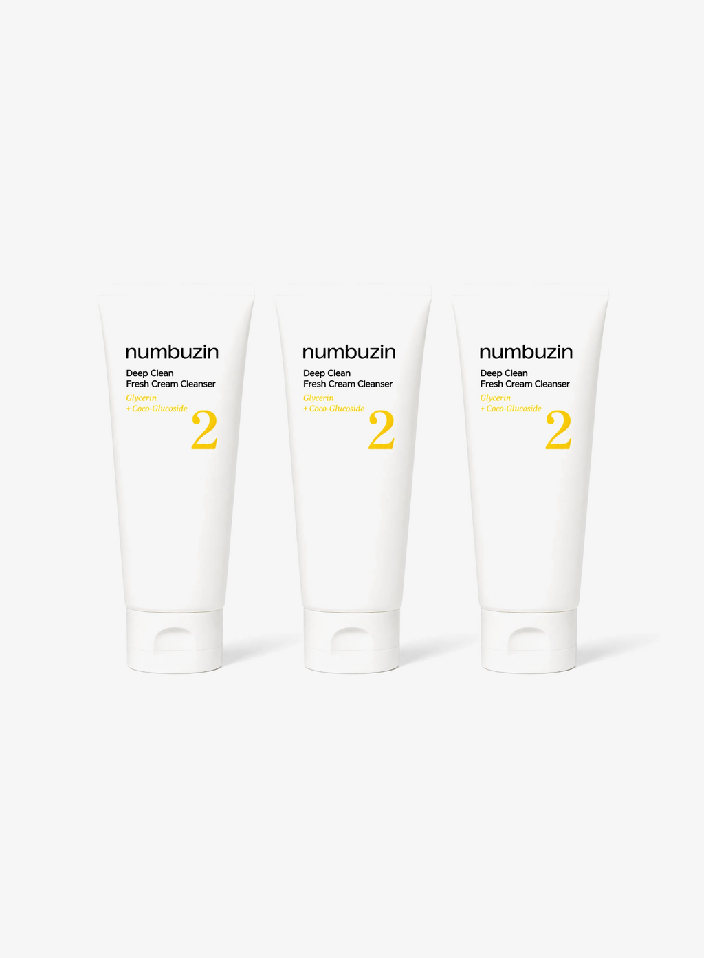 No.2 Deep Clean Fresh Cream Cleanser Trio Set (120ml*3ea)