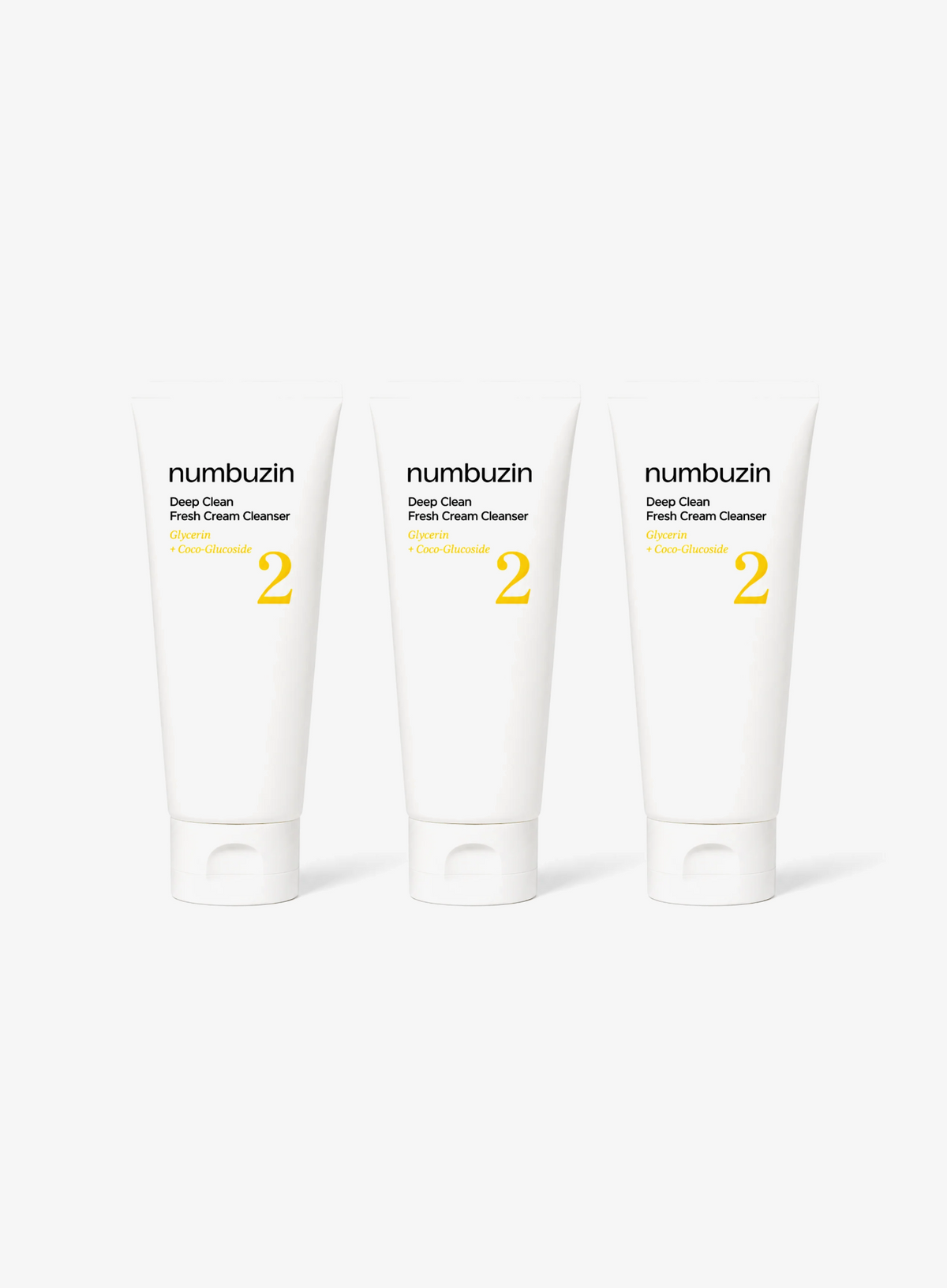 No.2 Deep Clean Fresh Cream Cleanser Trio Set (120ml*3ea)