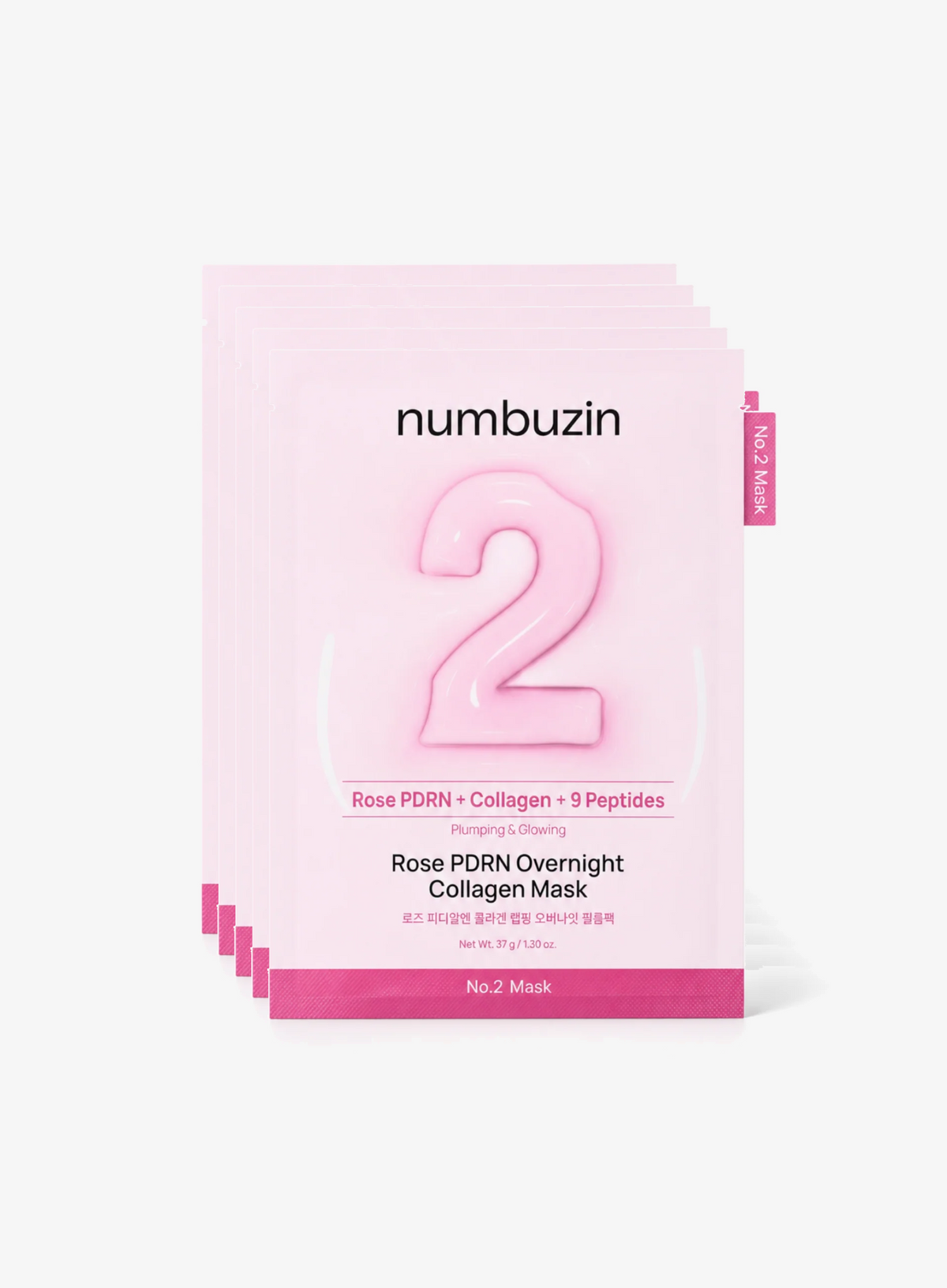 No.2 Rose PDRN Overnight Collagen Mask 5 Set (1ea*5ea)