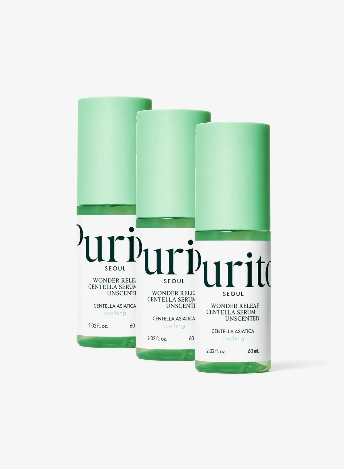 Wonder Releaf Centella Serum Unscented Trio Set (60ml*3ea)