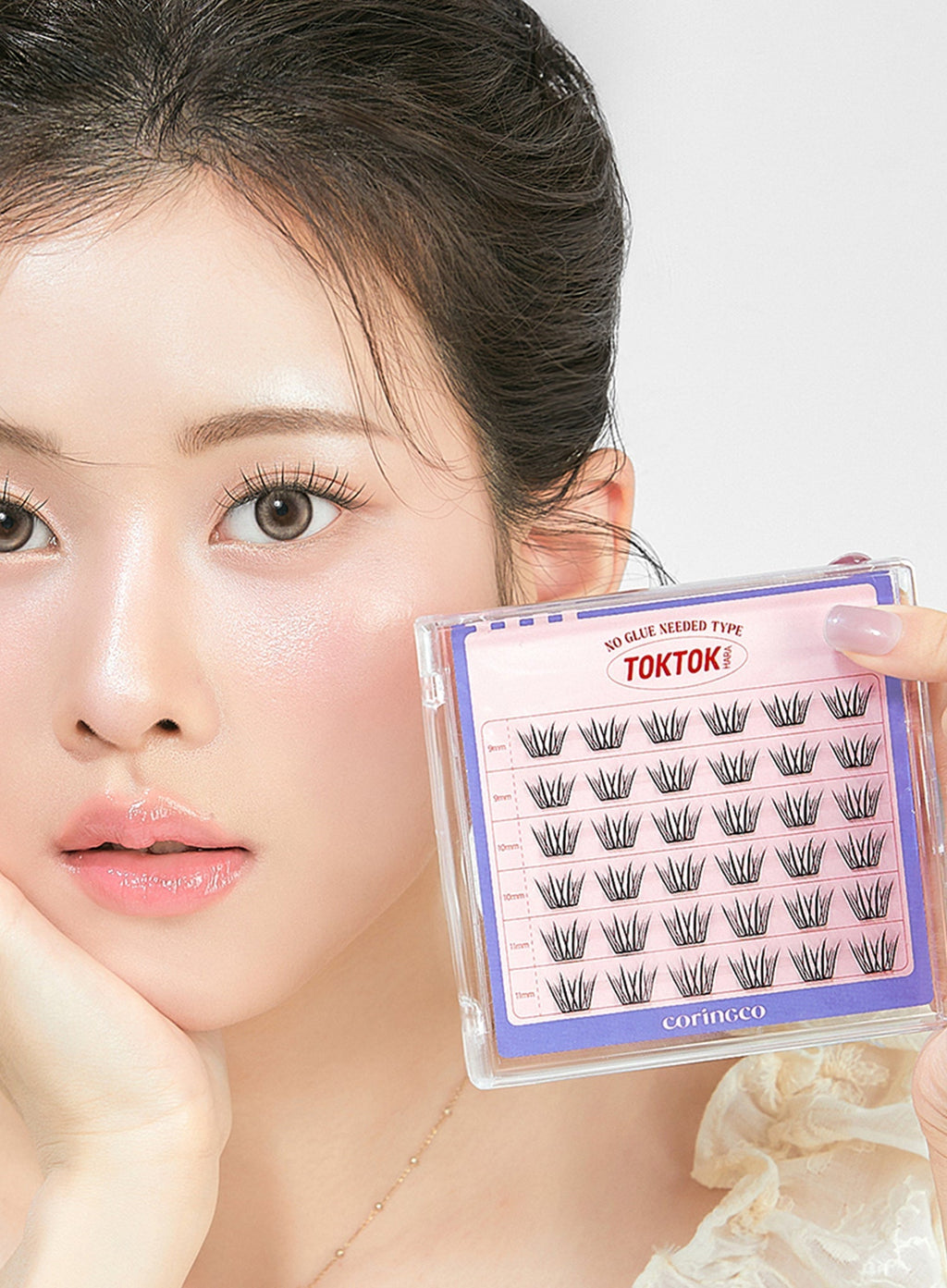 TOKTOKHARA No Glue Eyelash - Light (36pcs-90pcs)