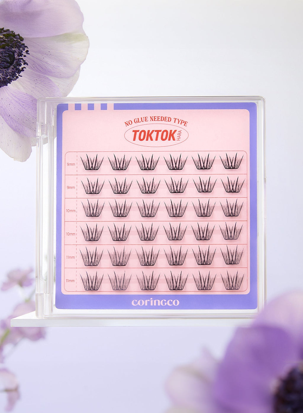 TOKTOKHARA No Glue Eyelash - Light (36pcs-90pcs)