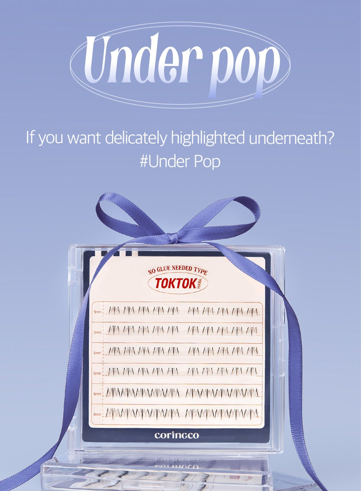 TOKTOKHARA No Glue Eyelash - Under Pop Trio Set (60pcs*3ea)